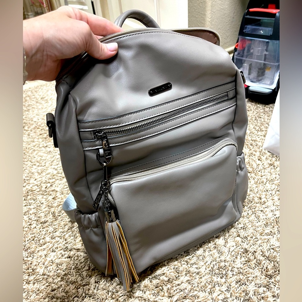 Backpack Purse Faux Leather Large Travel Convertible Work Backpack with Tassel